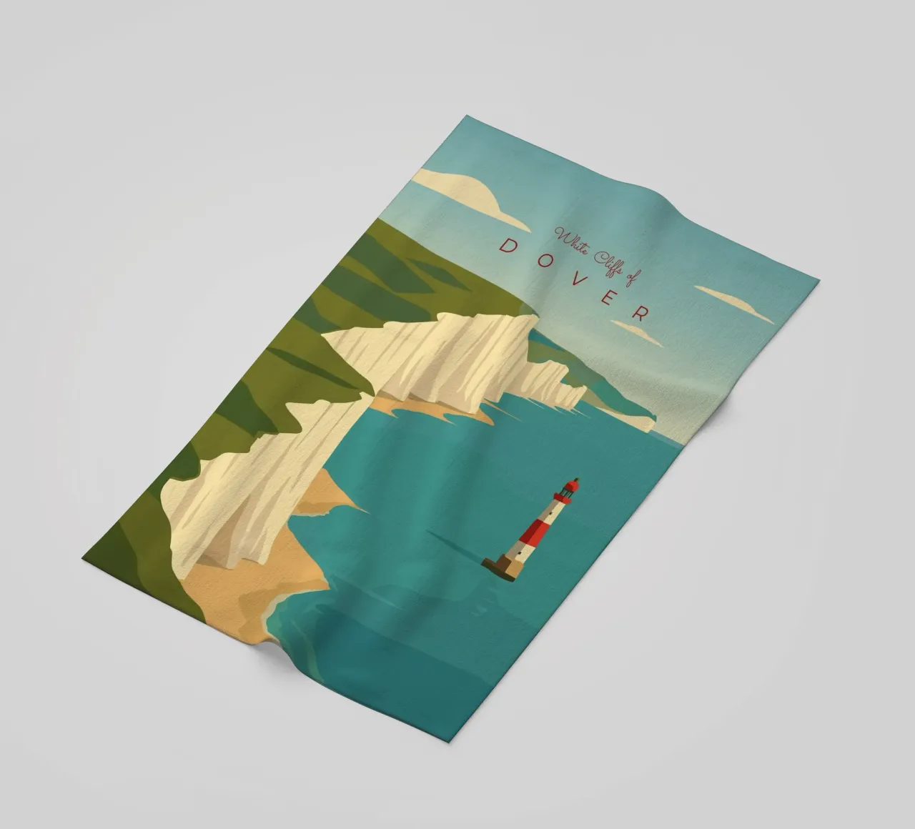 White Cliffs of DOVER telo mare da minimalist designs