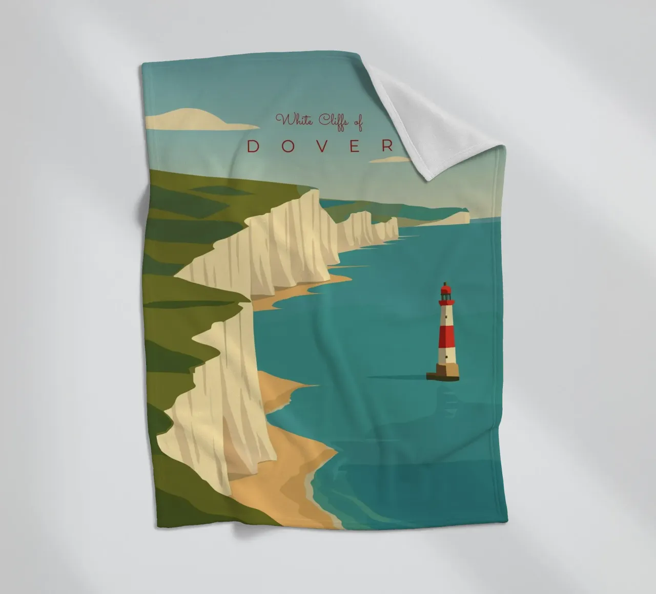 White Cliffs of DOVER coperta in pile da minimalist designs