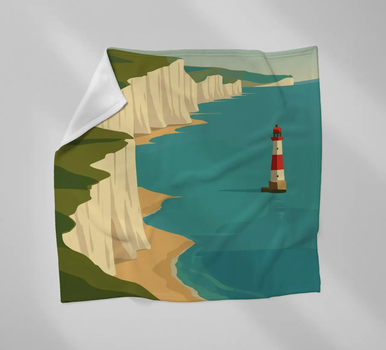 White Cliffs of DOVER coperta in pile da minimalist designs