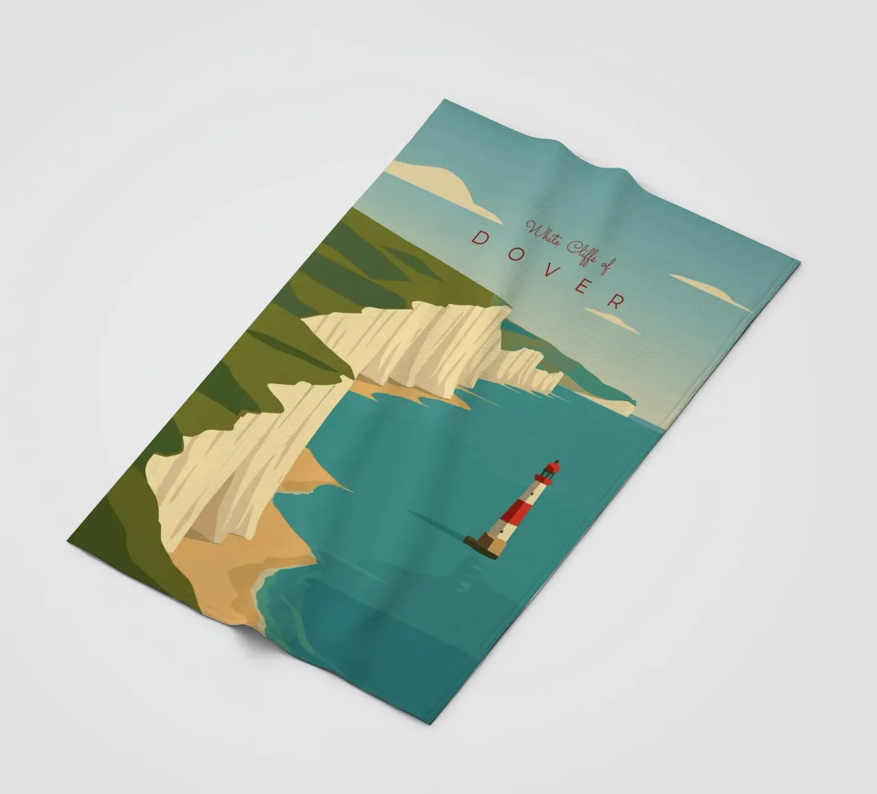 White Cliffs of DOVER coperta in pile da minimalist designs