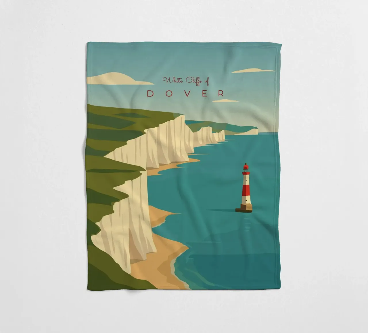 White Cliffs of DOVER coperta in pile da minimalist designs