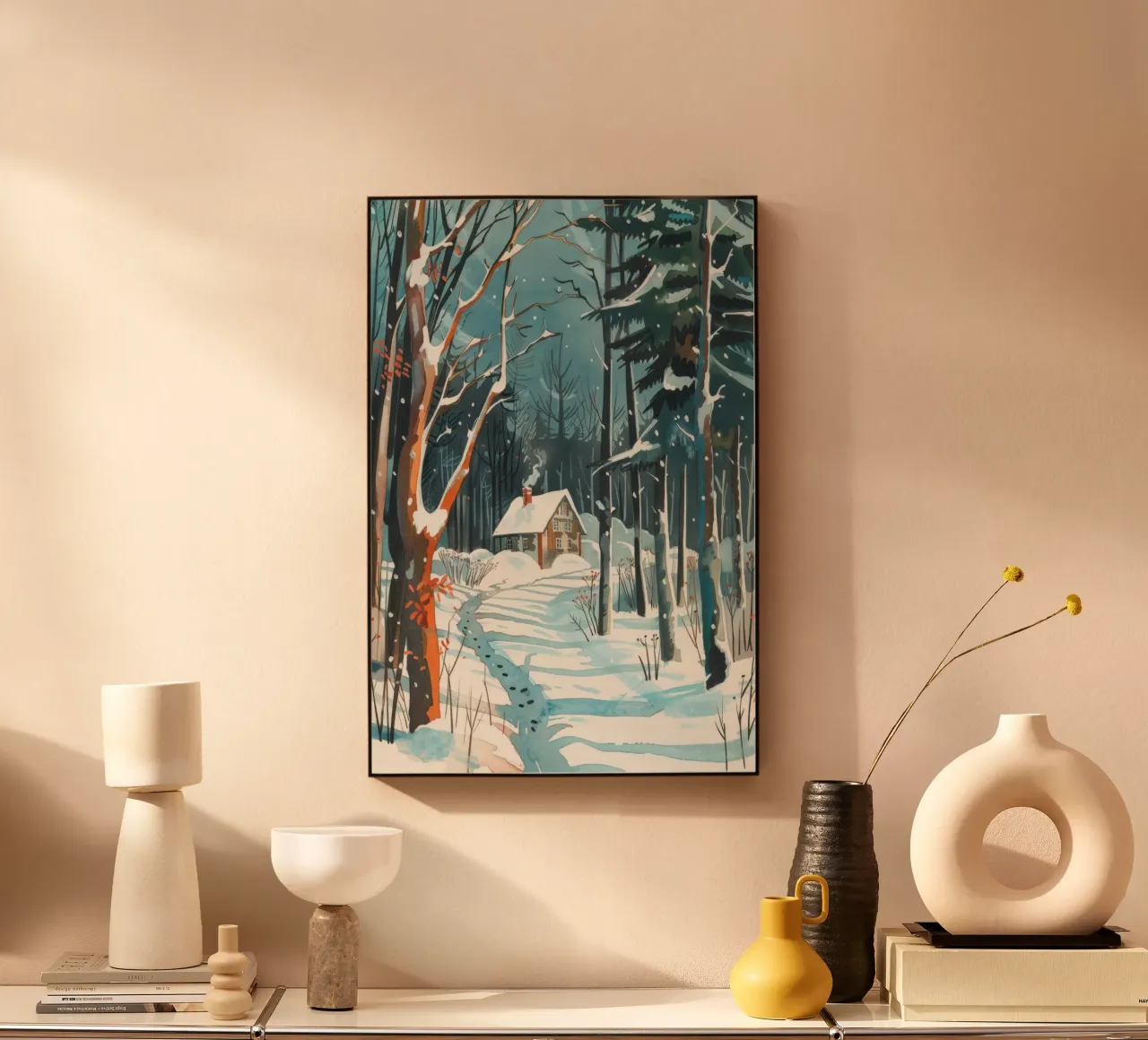 Winter Cabin plexiglass da treechild