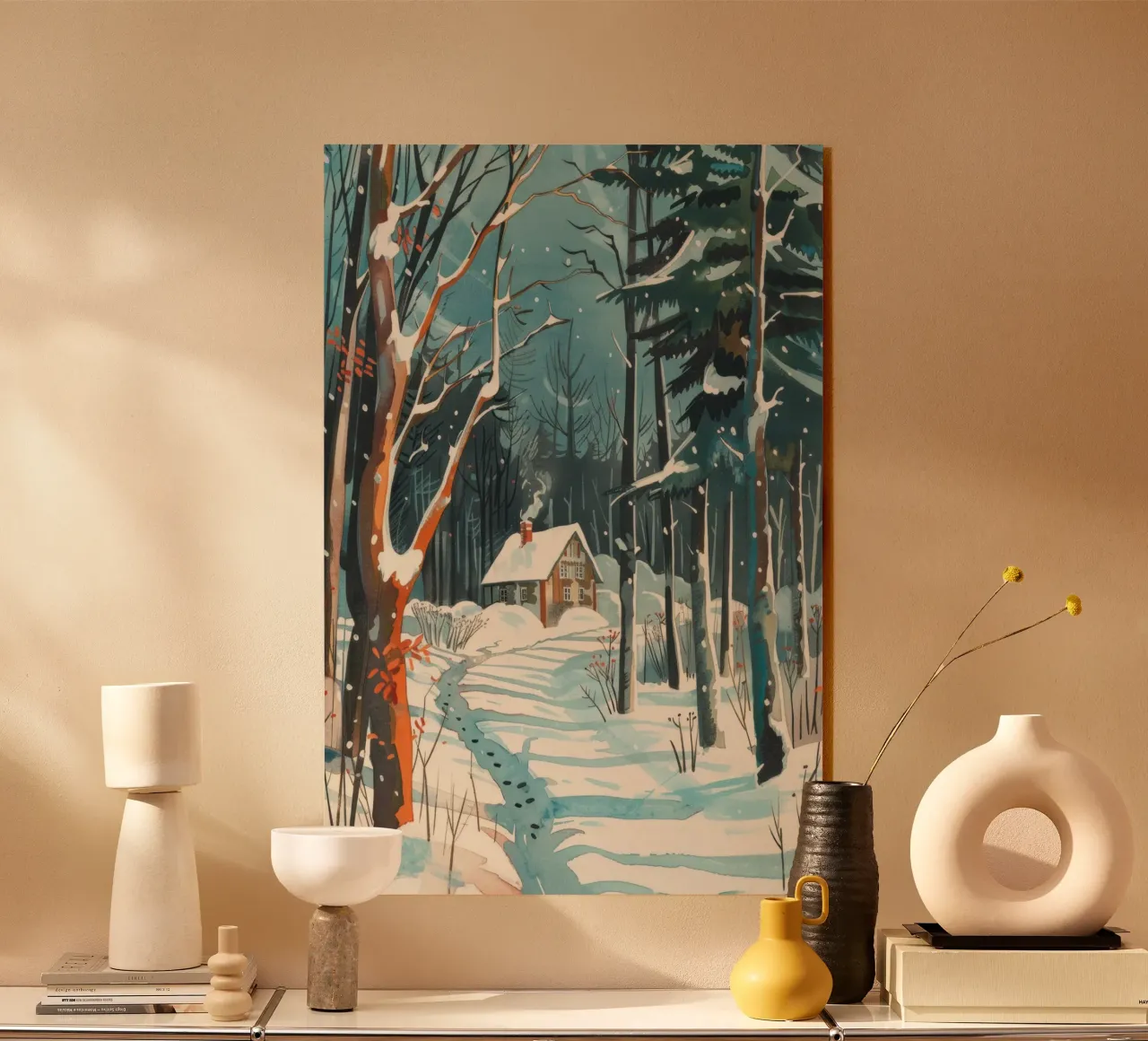 Winter Cabin plexiglass da treechild