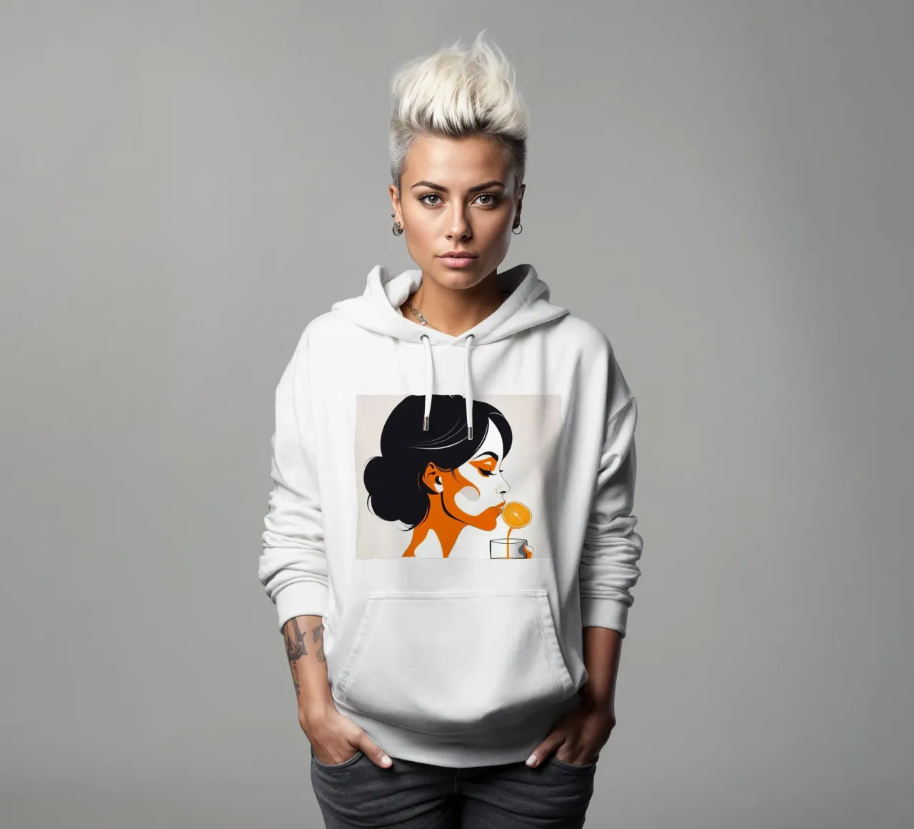 Zest mattutino felpa con cappuccio da Maison Solis