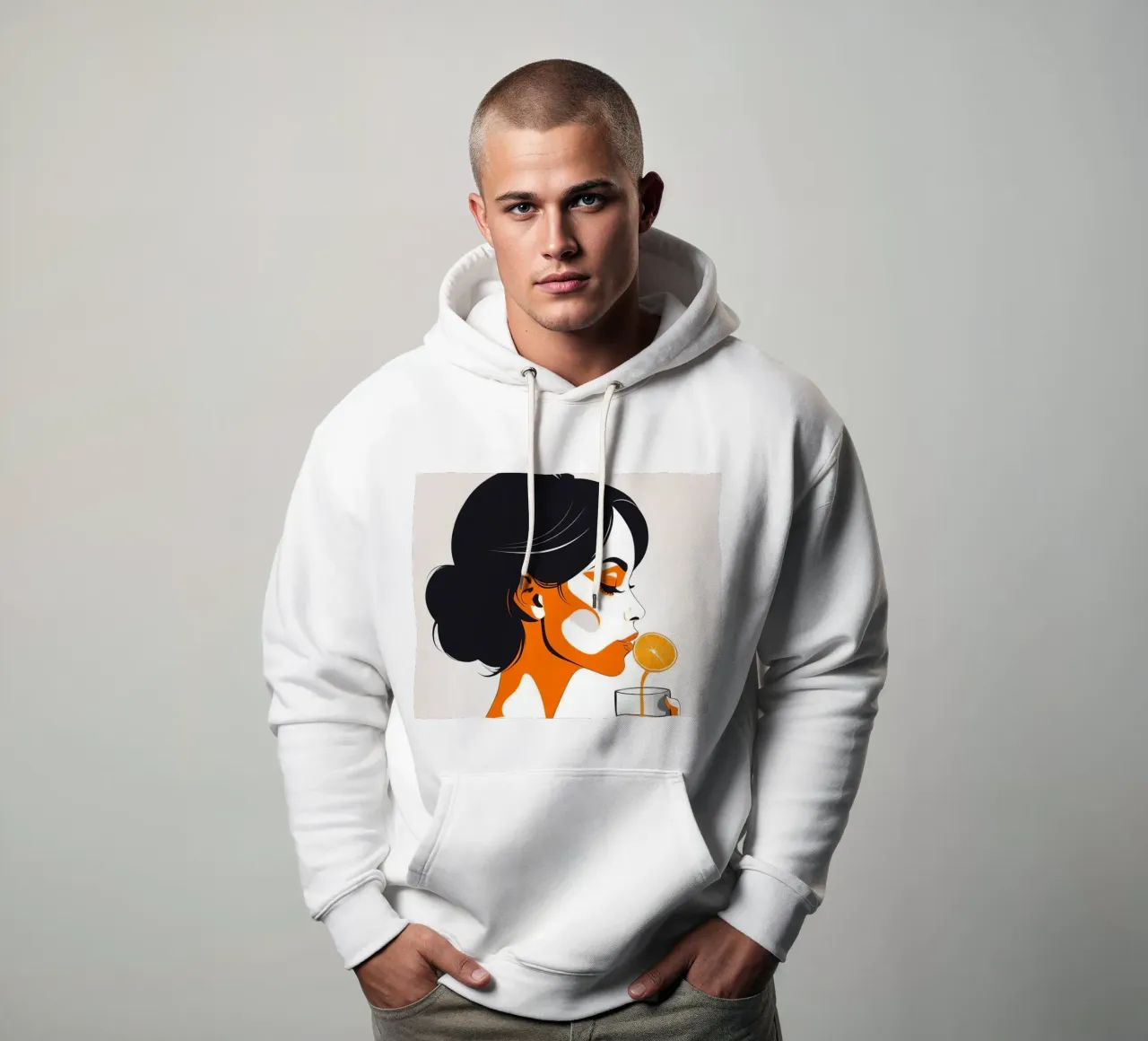 Zest mattutino felpa con cappuccio da Maison Solis