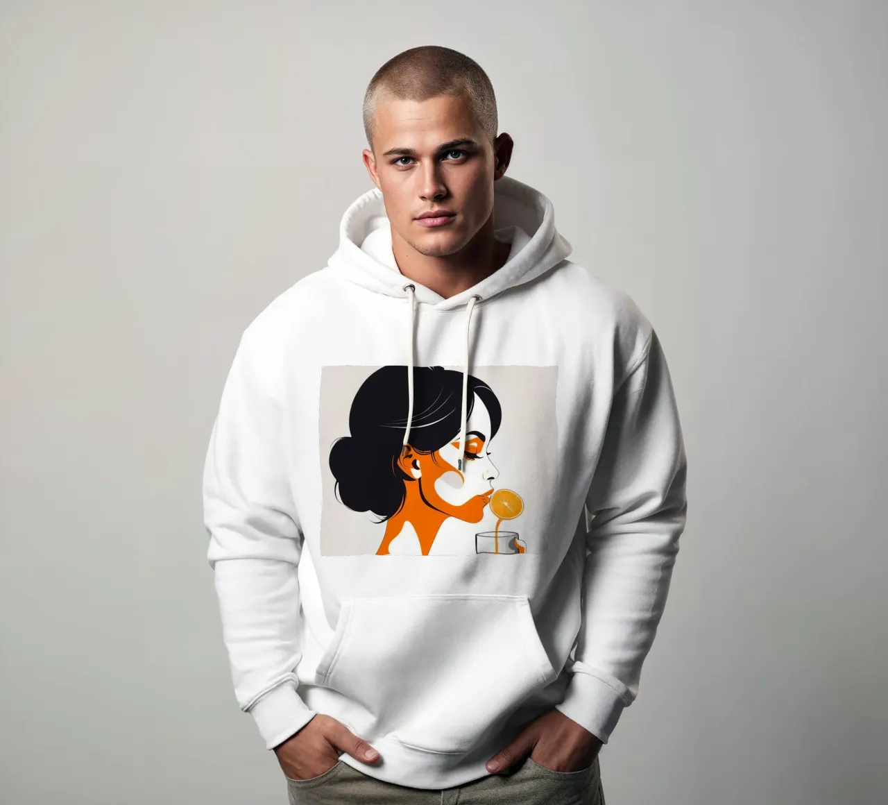 Zest mattutino felpa con cappuccio da Maison Solis