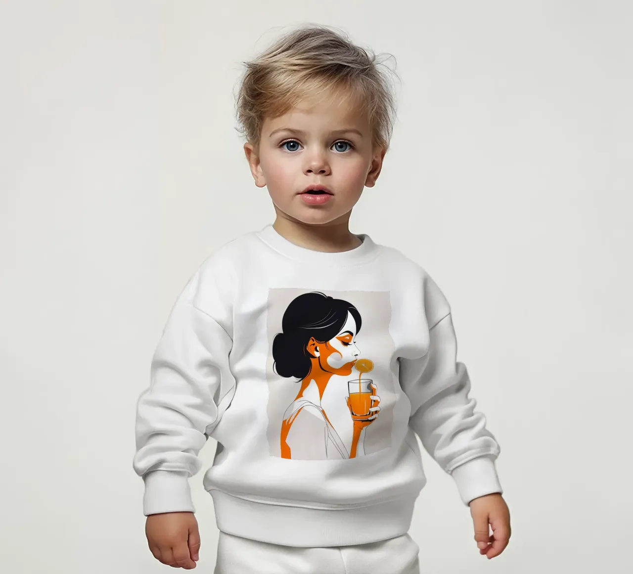 Zest mattutino felpa neonato da Maison Solis