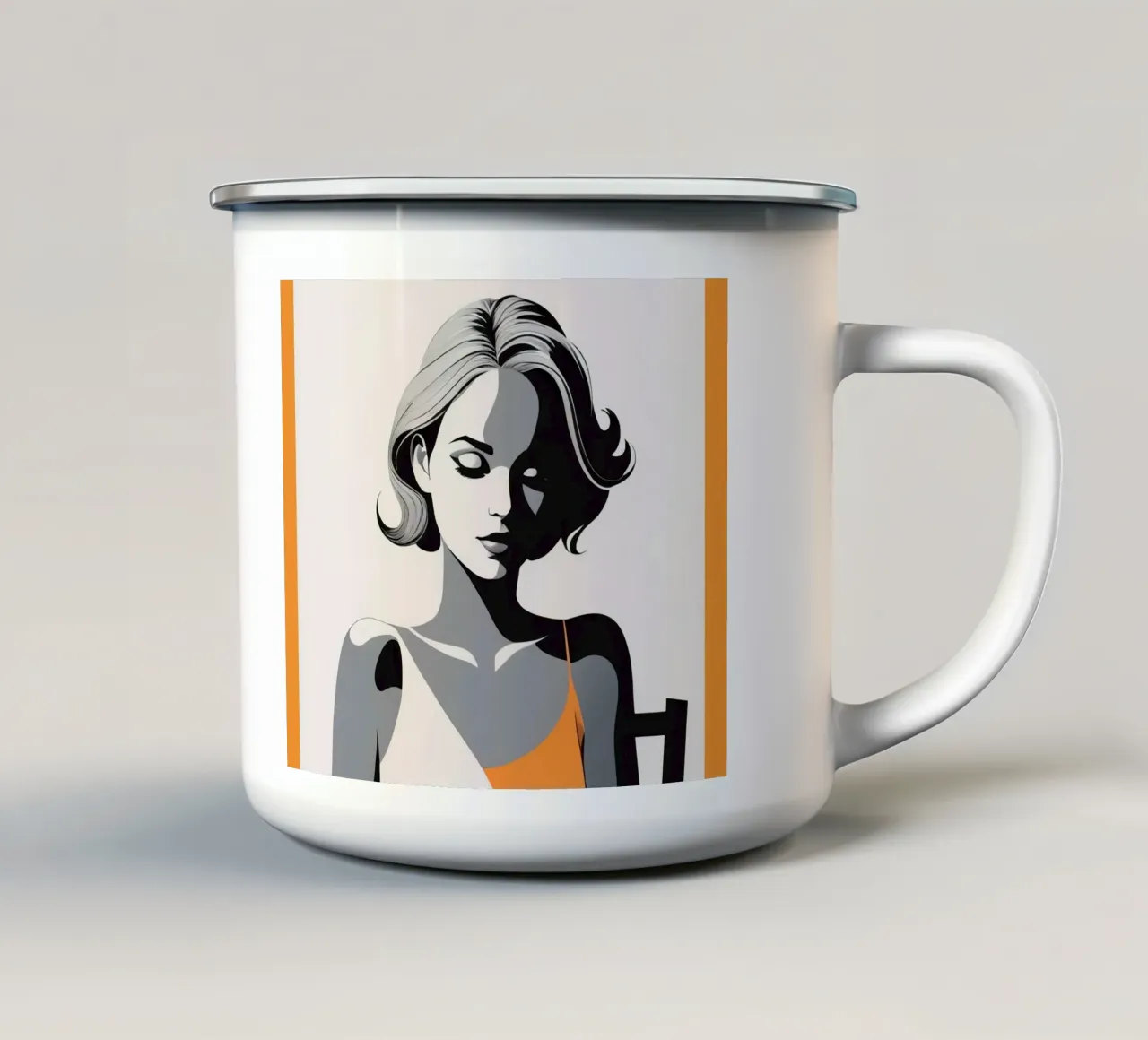 Musa degli agrumi tazza in smalto da Maison Solis