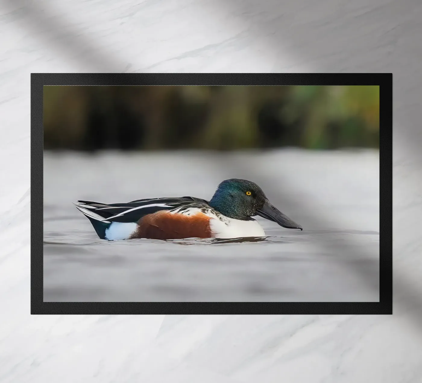 Shoveller doormat by Tom's Wildlife