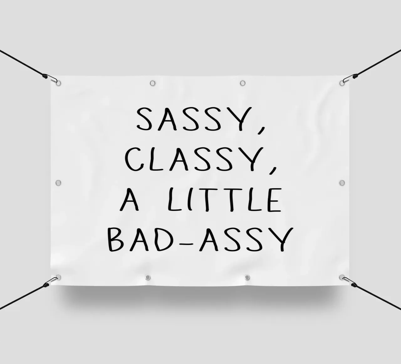 Sassy classy a little bad-assy telo in pvc da Quotes on walls