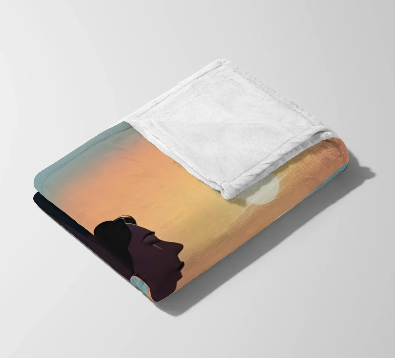 Gedanken zum Sonnenuntergang Fleecedecke von Maison Solis