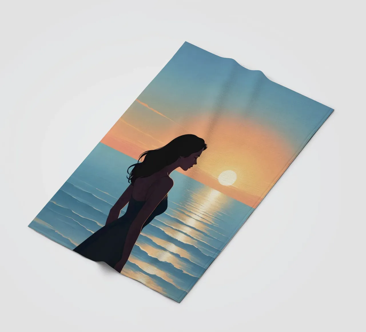 Gedanken zum Sonnenuntergang Fleecedecke von Maison Solis