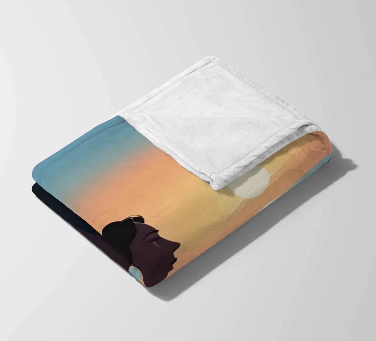 Gedanken zum Sonnenuntergang Fleecedecke von Maison Solis