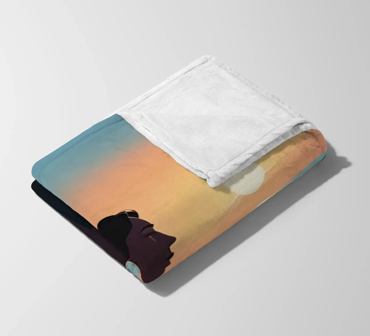 Gedanken zum Sonnenuntergang Fleecedecke von Maison Solis