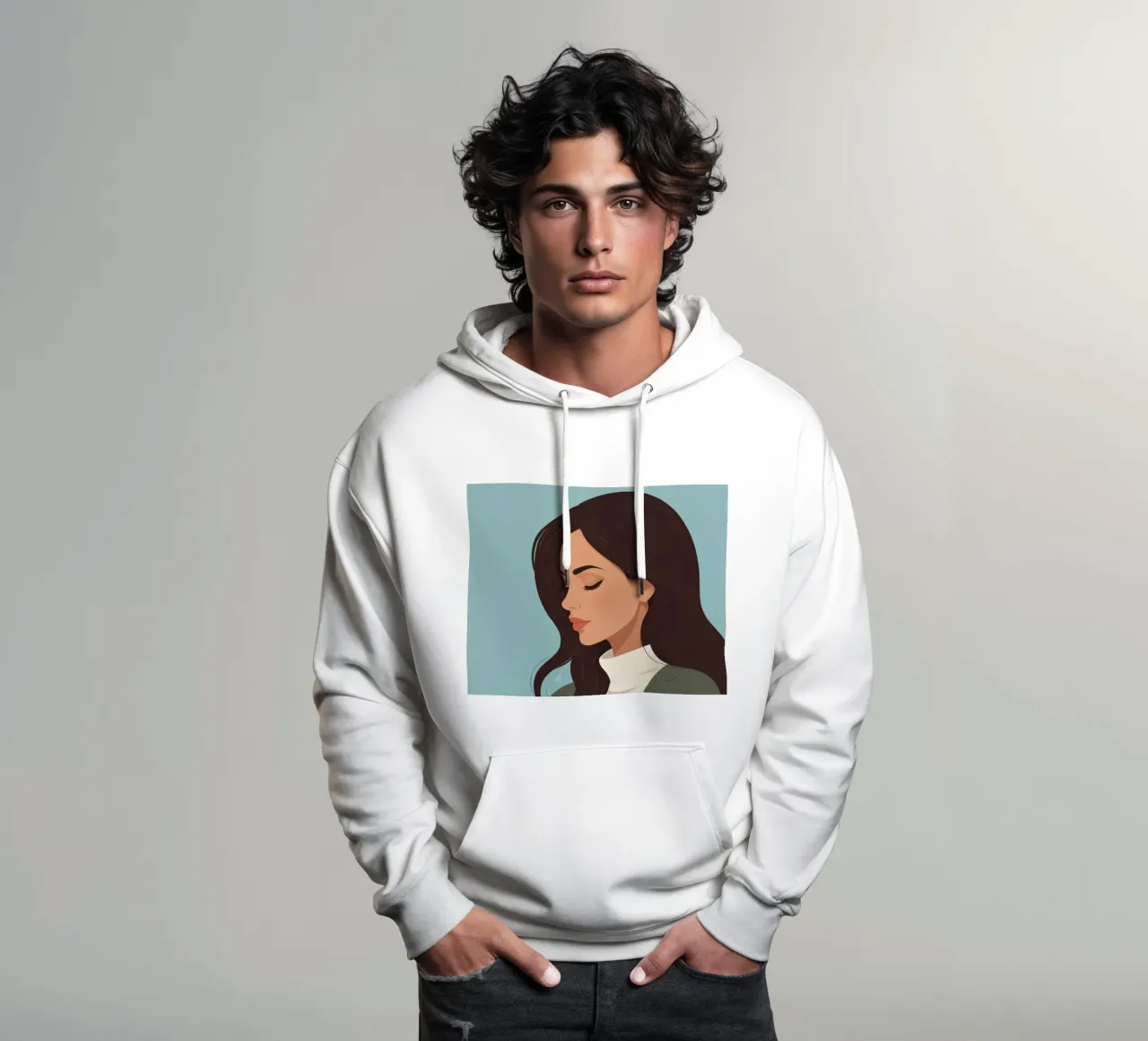 Caffè Tranquillo felpa con cappuccio da Maison Solis