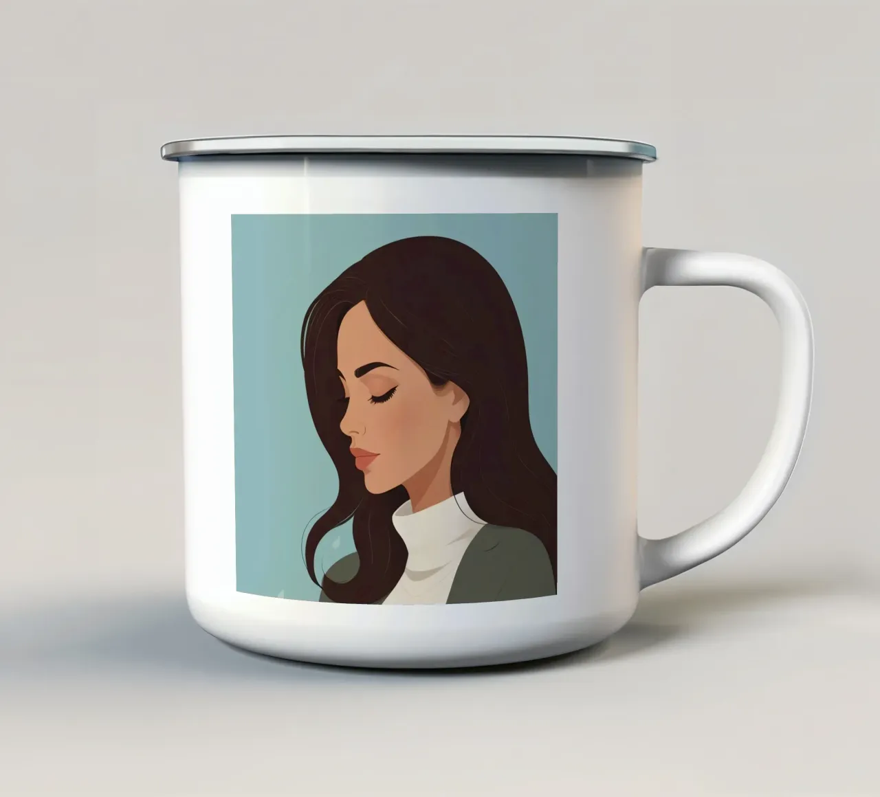 Caffè Tranquillo tazza in smalto da Maison Solis