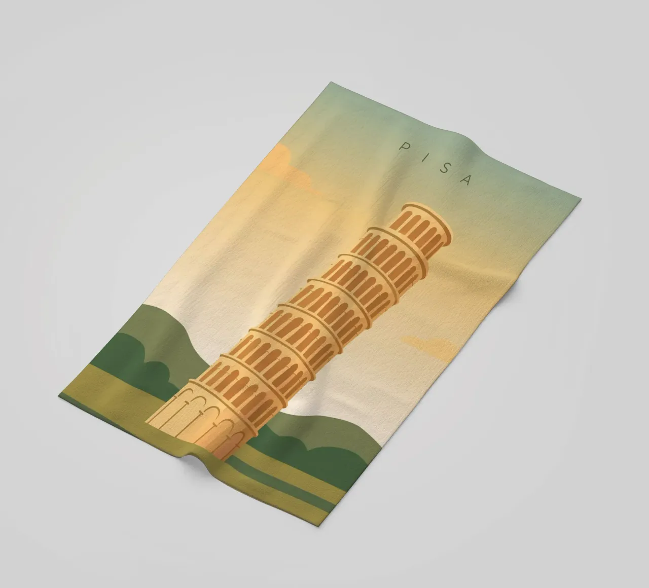 Pisa telo mare da minimalist designs