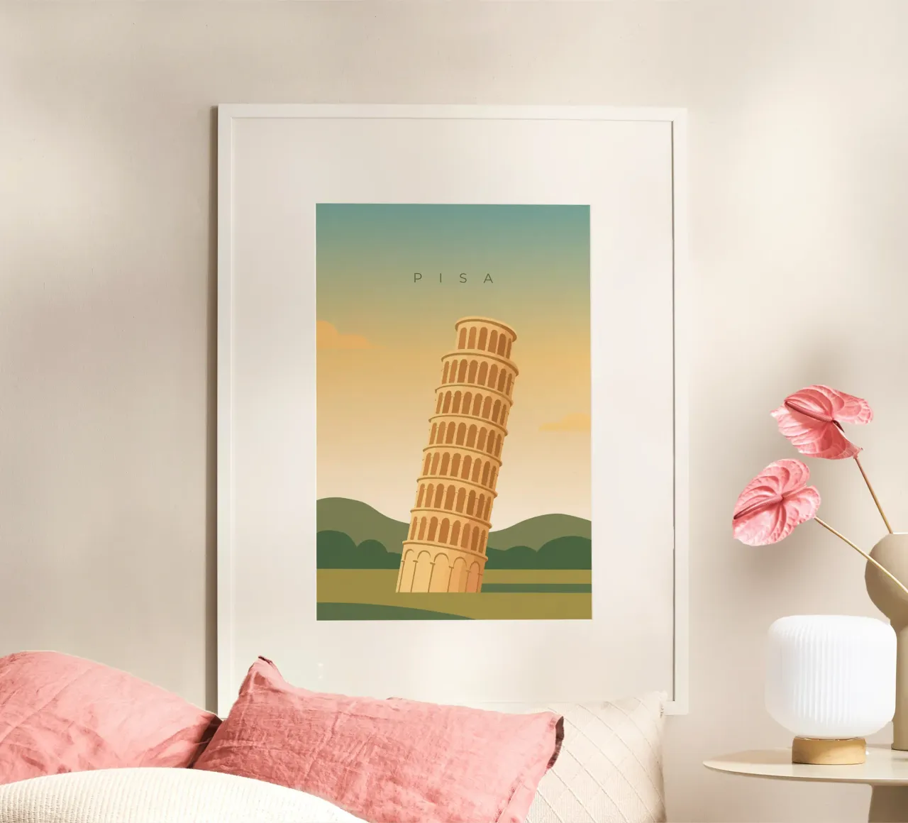 Pisa poster da minimalist designs