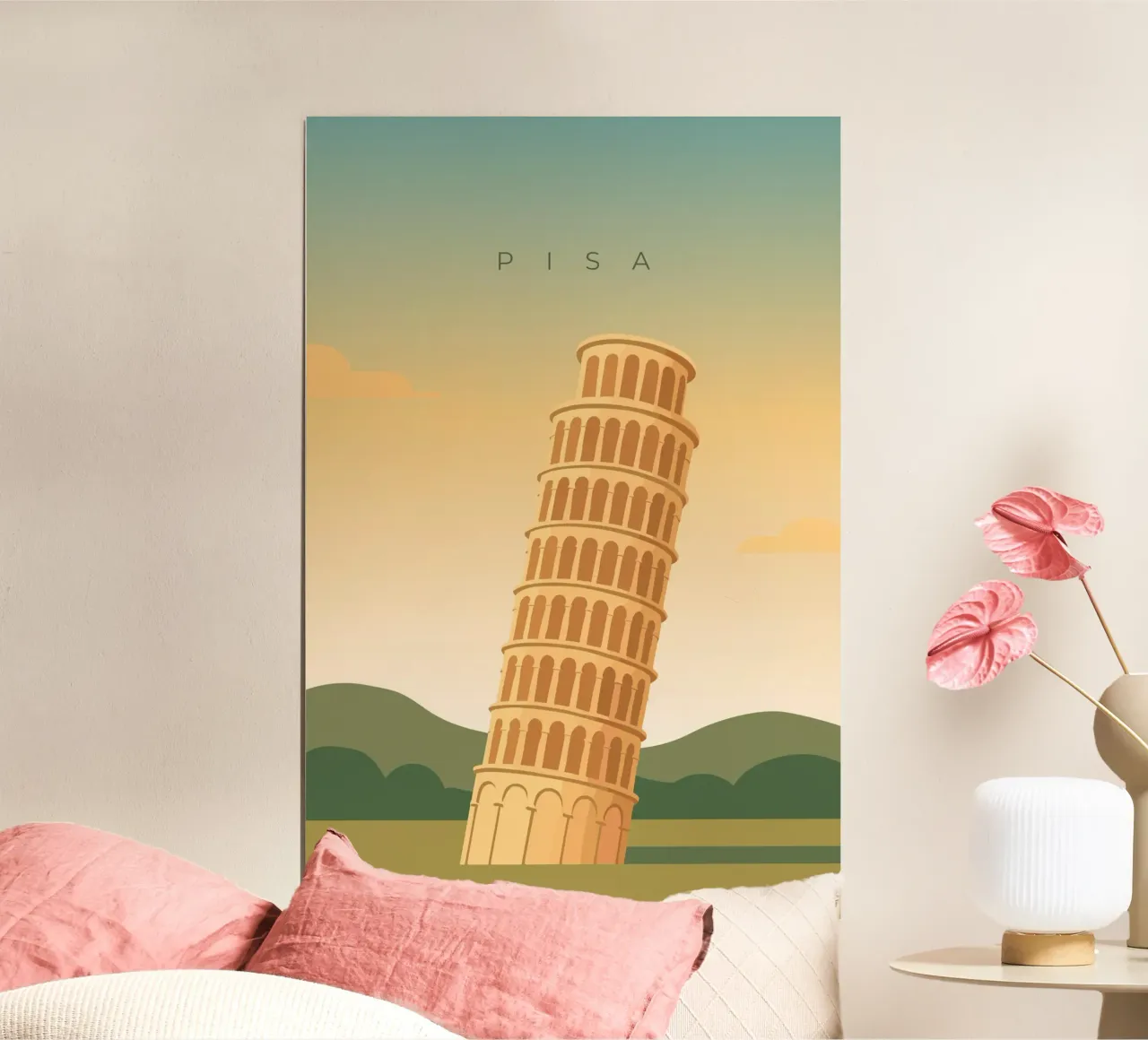 Pisa poster da minimalist designs