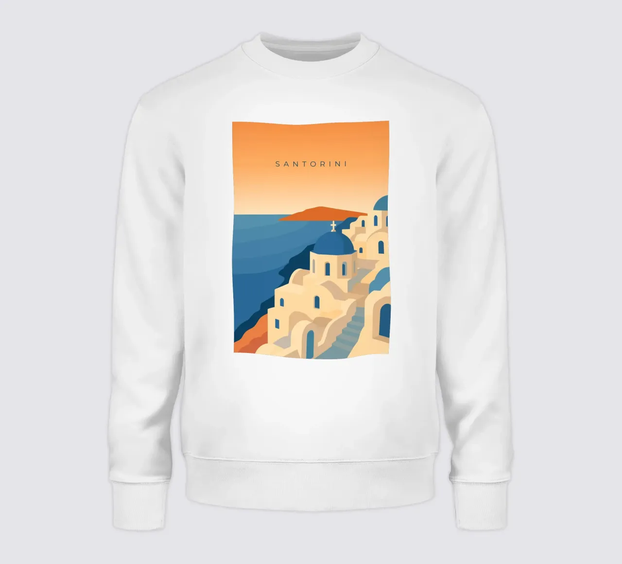 Santorini felpa da minimalist designs