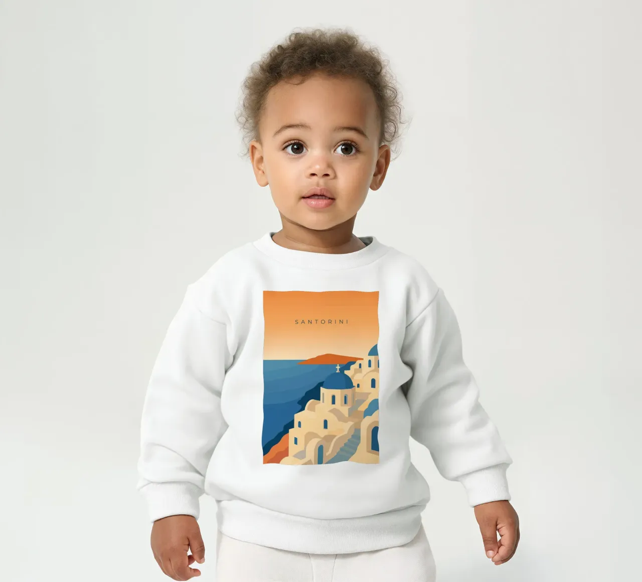 Santorini felpa neonato da minimalist designs