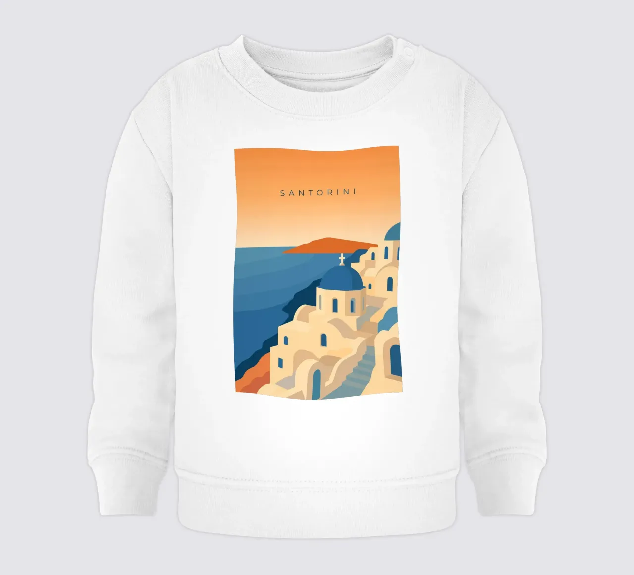 Santorini felpa neonato da minimalist designs