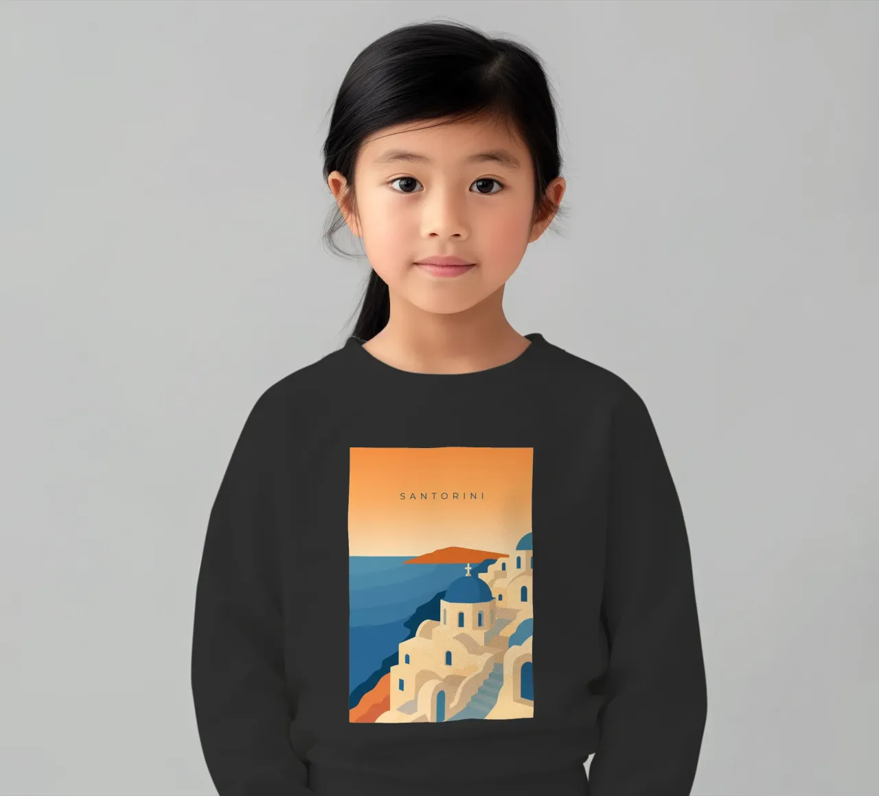 Santorini felpa bambino da minimalist designs