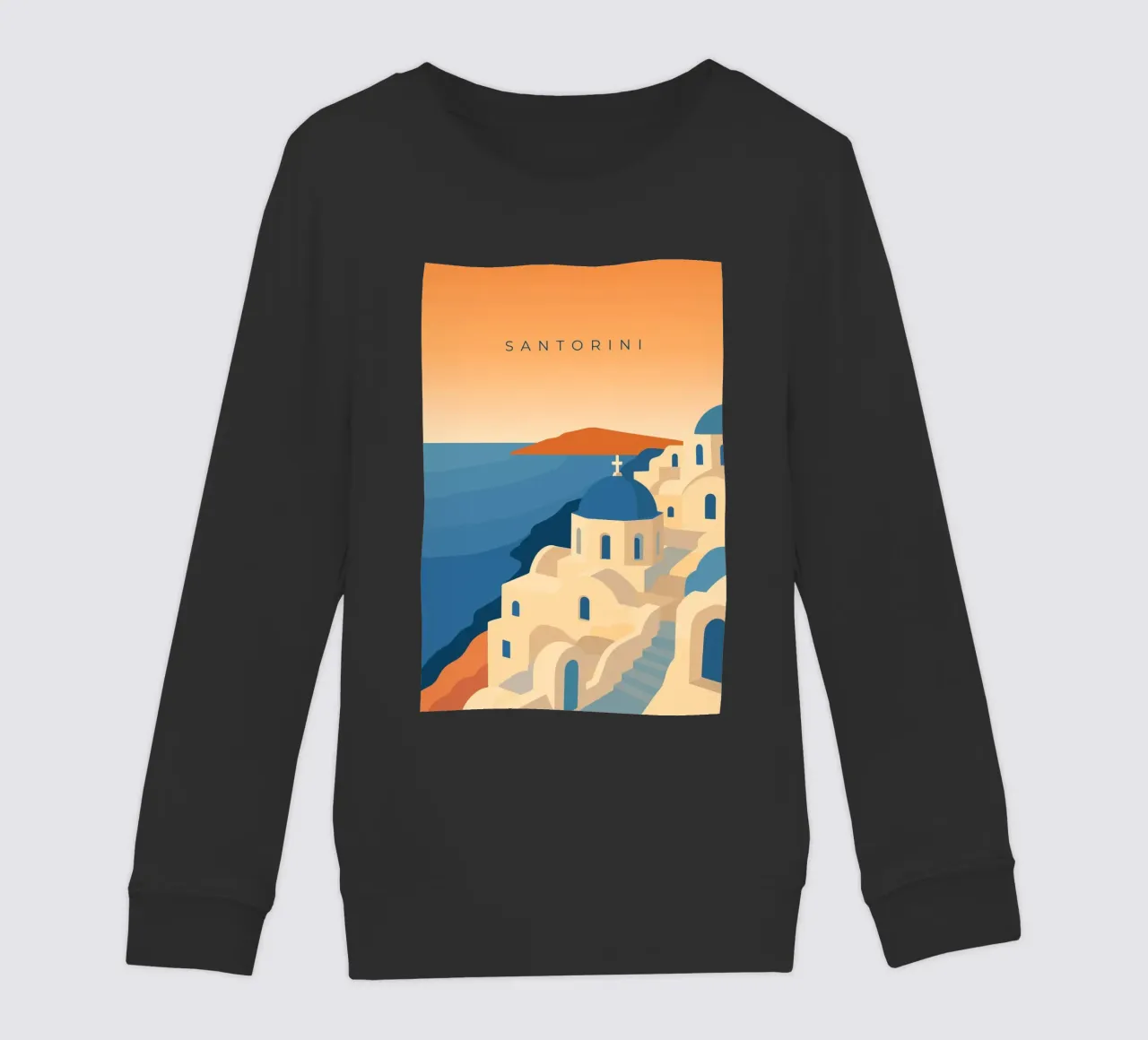 Santorini felpa bambino da minimalist designs