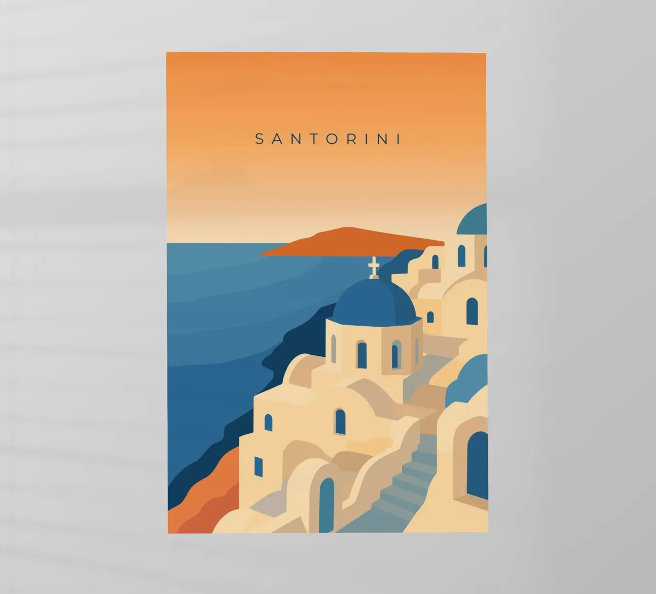 Santorini pellicola backlit da minimalist designs