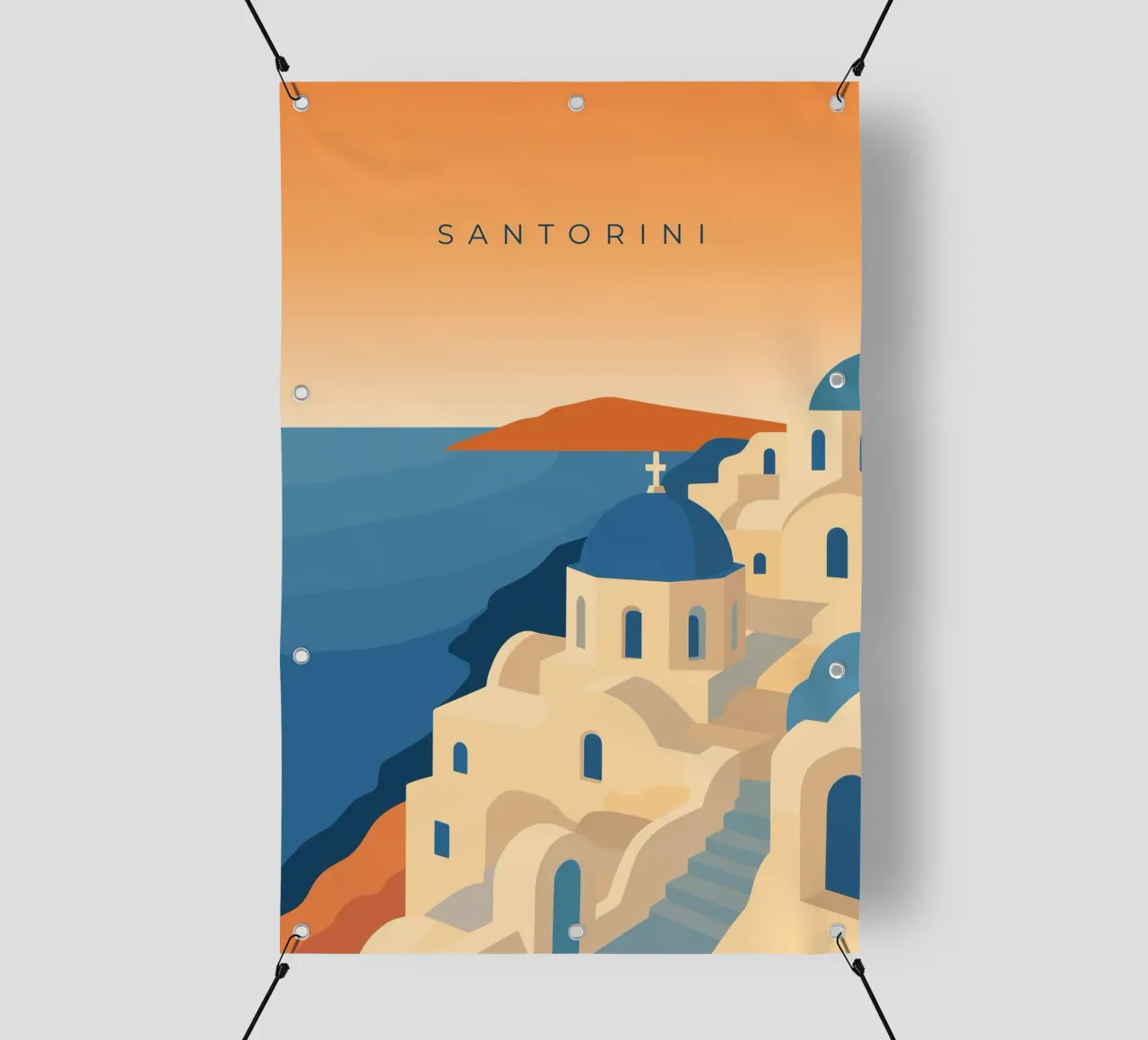 Santorini telo in pvc da minimalist designs