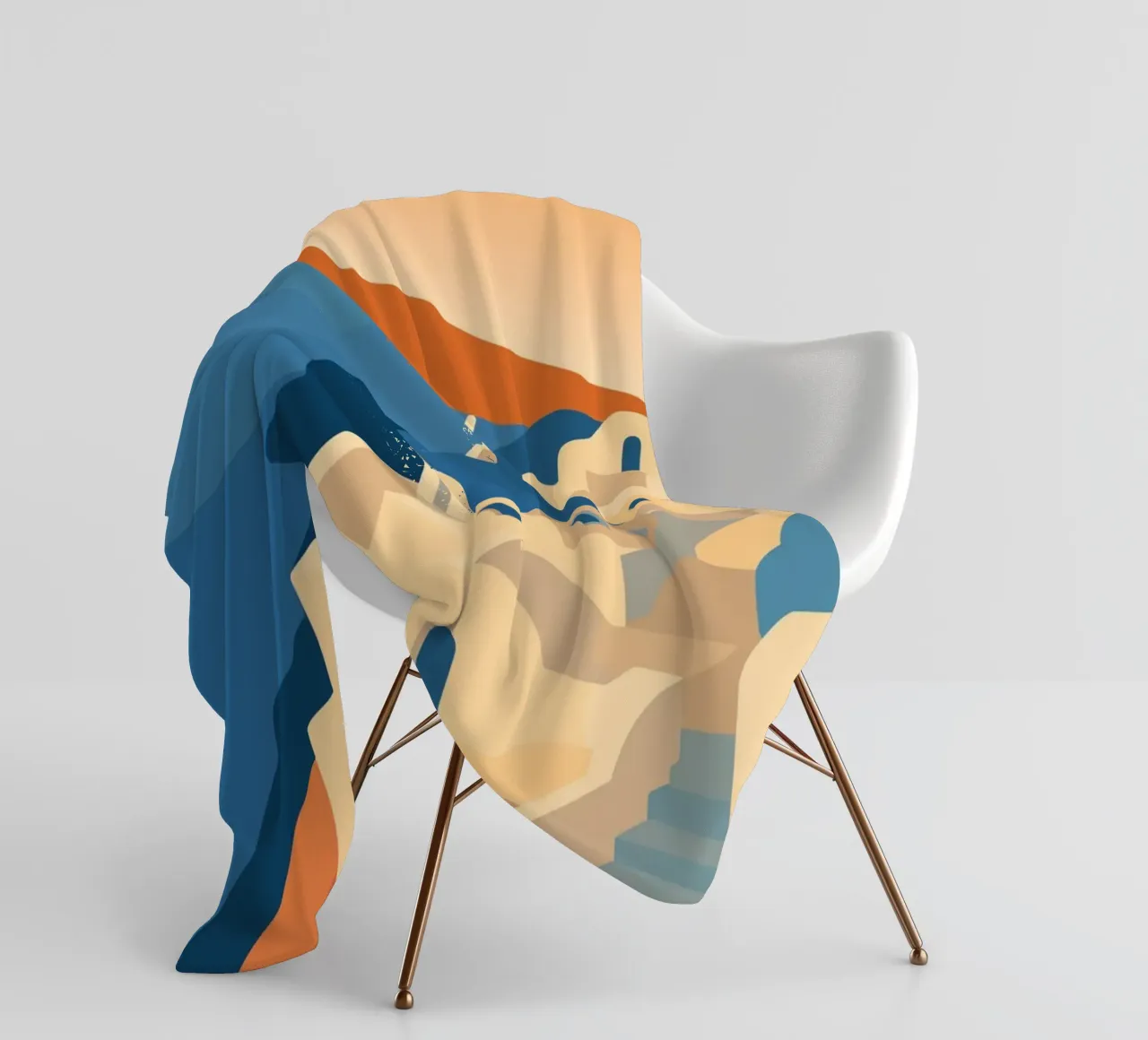 Santorini coperta in pile da minimalist designs