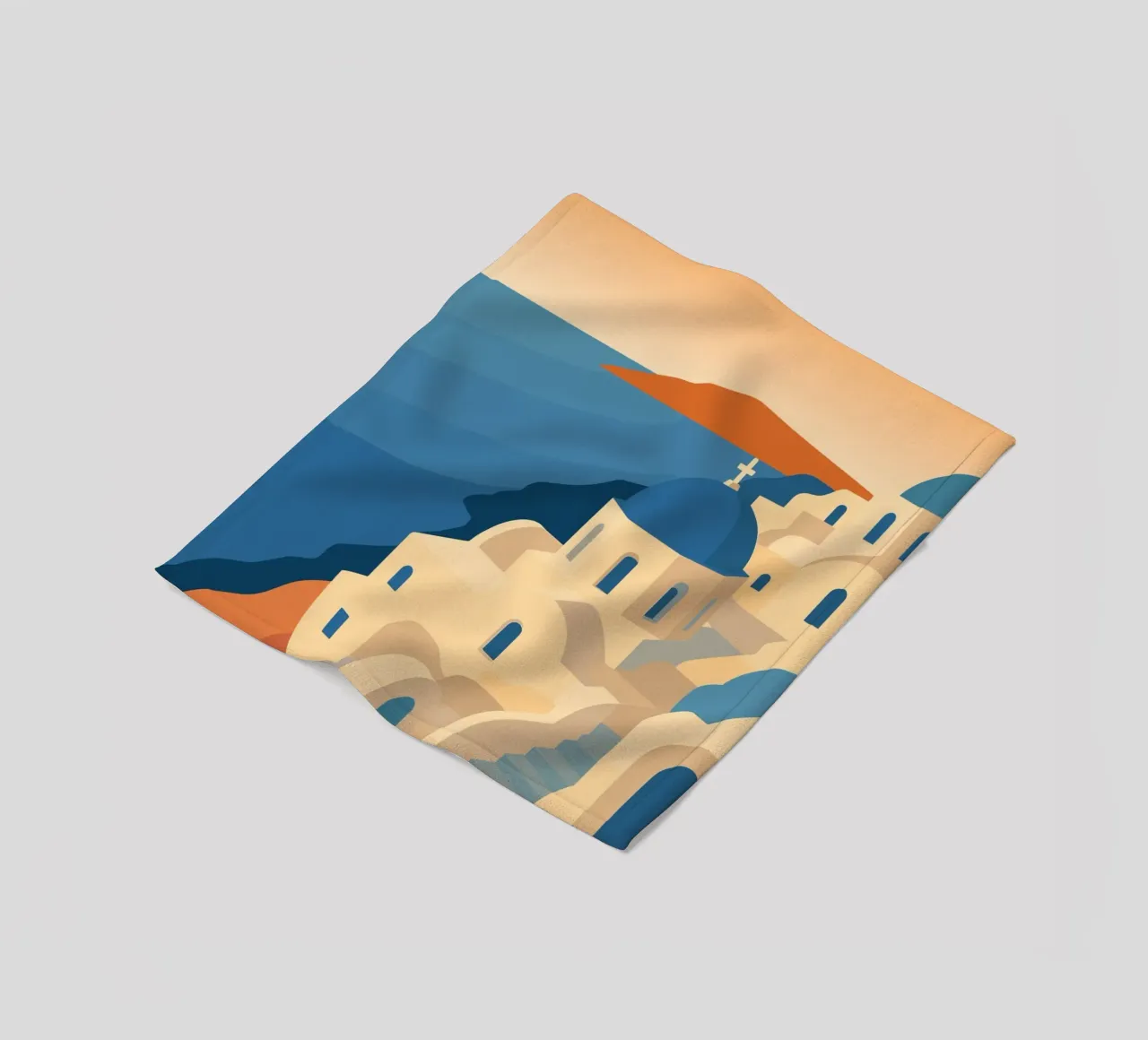 Santorini coperta in pile da minimalist designs