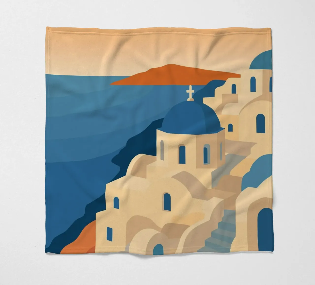 Santorini coperta in pile da minimalist designs