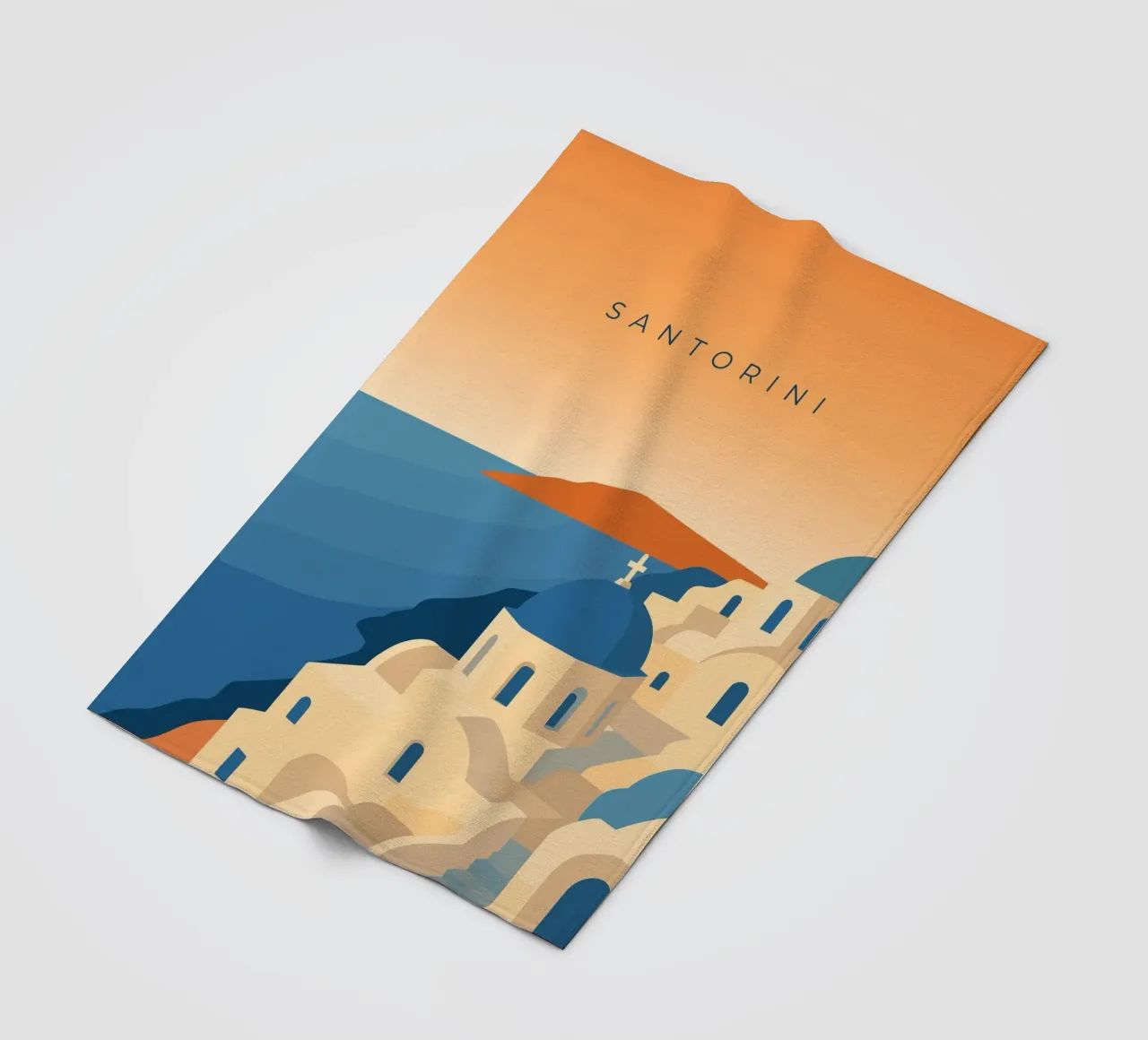 Santorini coperta in pile da minimalist designs