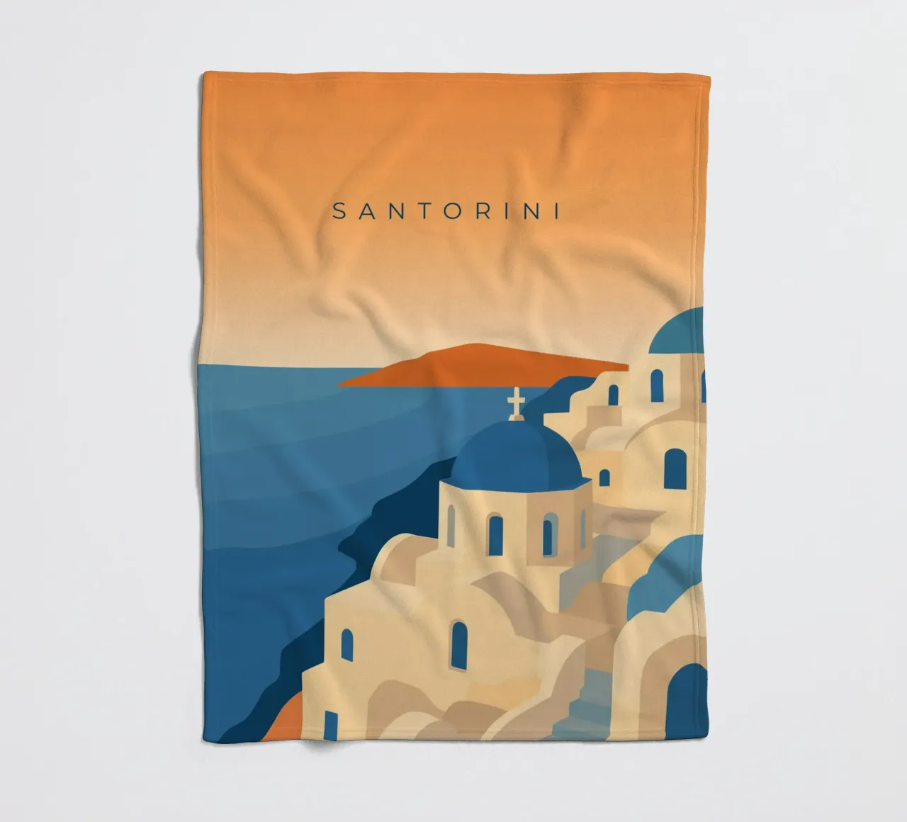 Santorini coperta in pile da minimalist designs