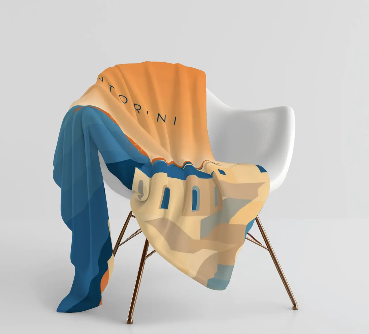 Santorini coperta in pile da minimalist designs