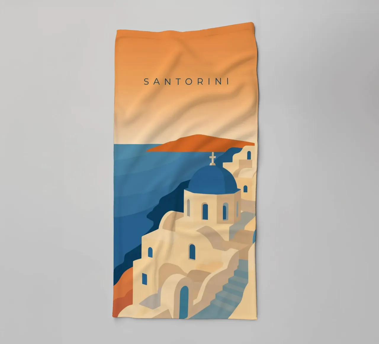 Santorini asciugamano da bagno da minimalist designs