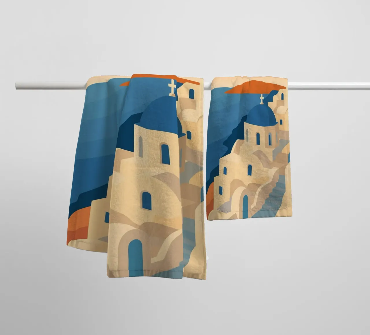 Santorini asciugamano da bagno da minimalist designs