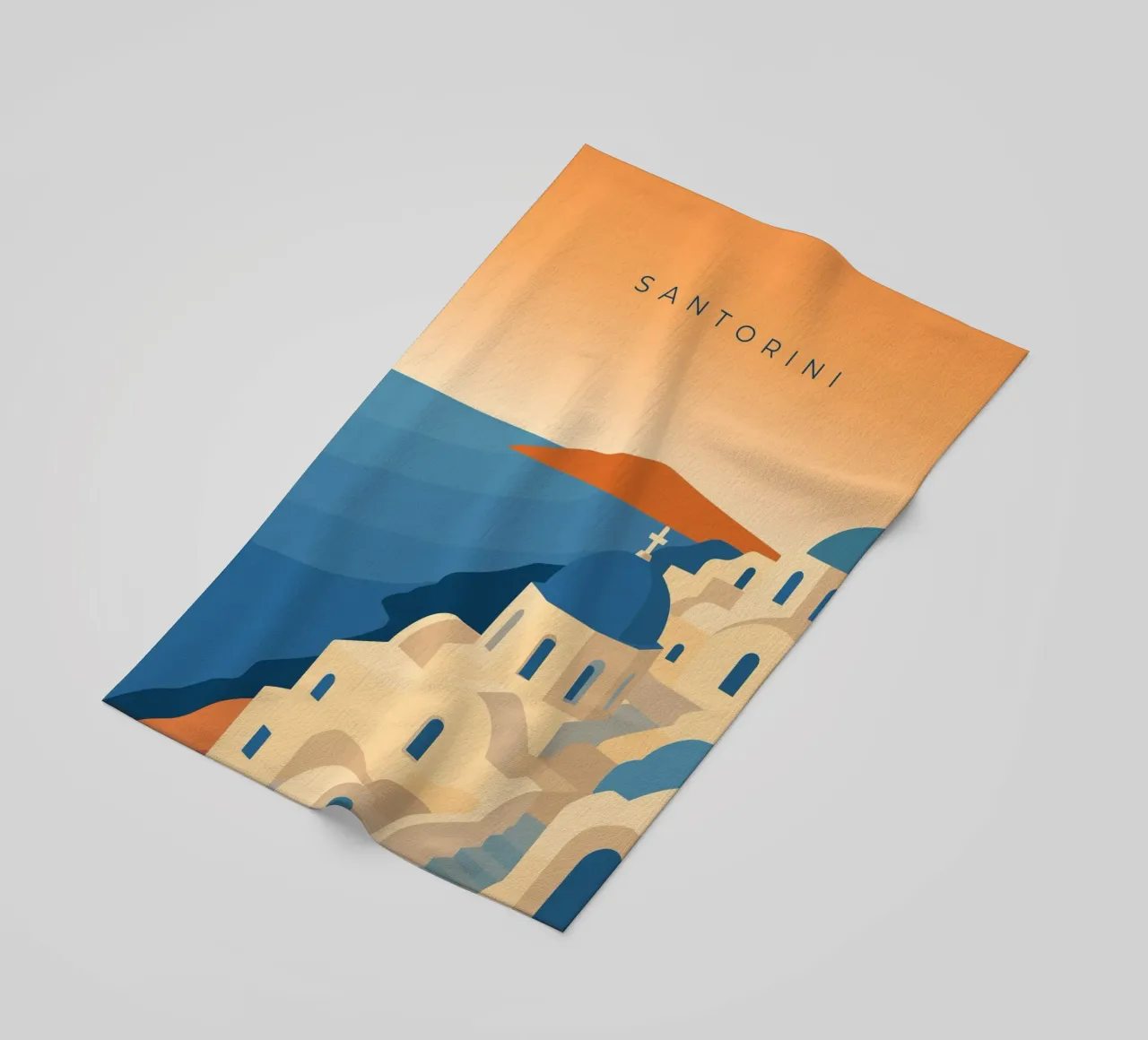 Santorini telo mare da minimalist designs