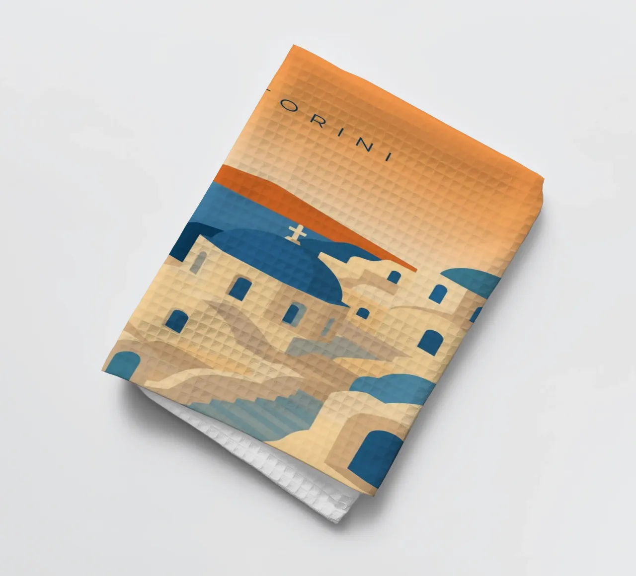 Santorini canovaccio da cucina da minimalist designs