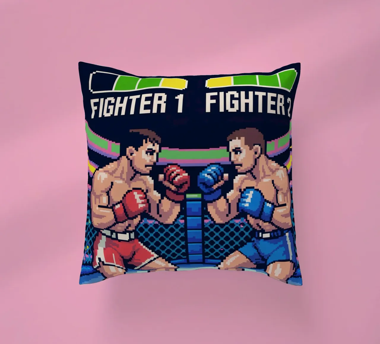 Combattimento MMA retrò - Gioco arcade in stile Pixel Art cuscino da GameDay Studio