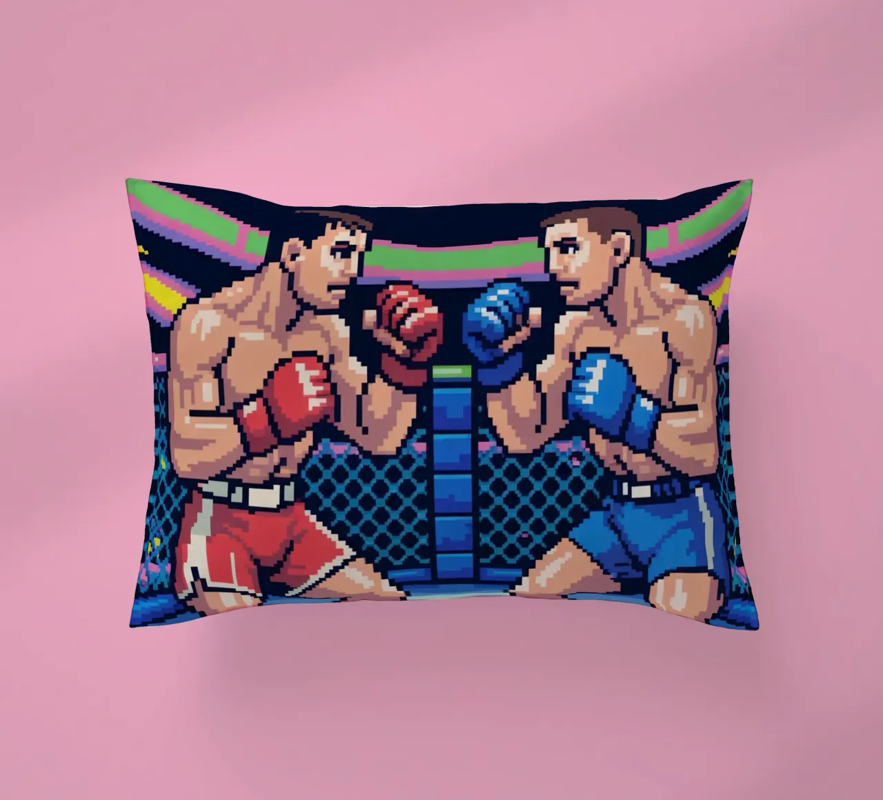 Combattimento MMA retrò - Gioco arcade in stile Pixel Art cuscino da GameDay Studio