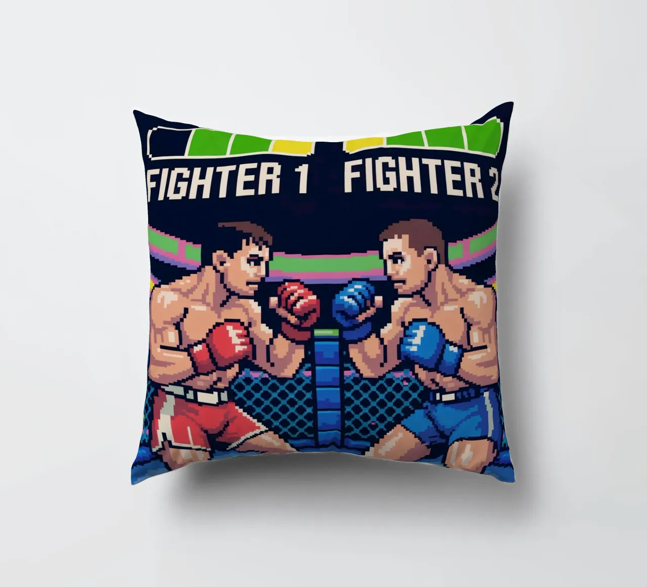 Combattimento MMA retrò - Gioco arcade in stile Pixel Art cuscino da GameDay Studio