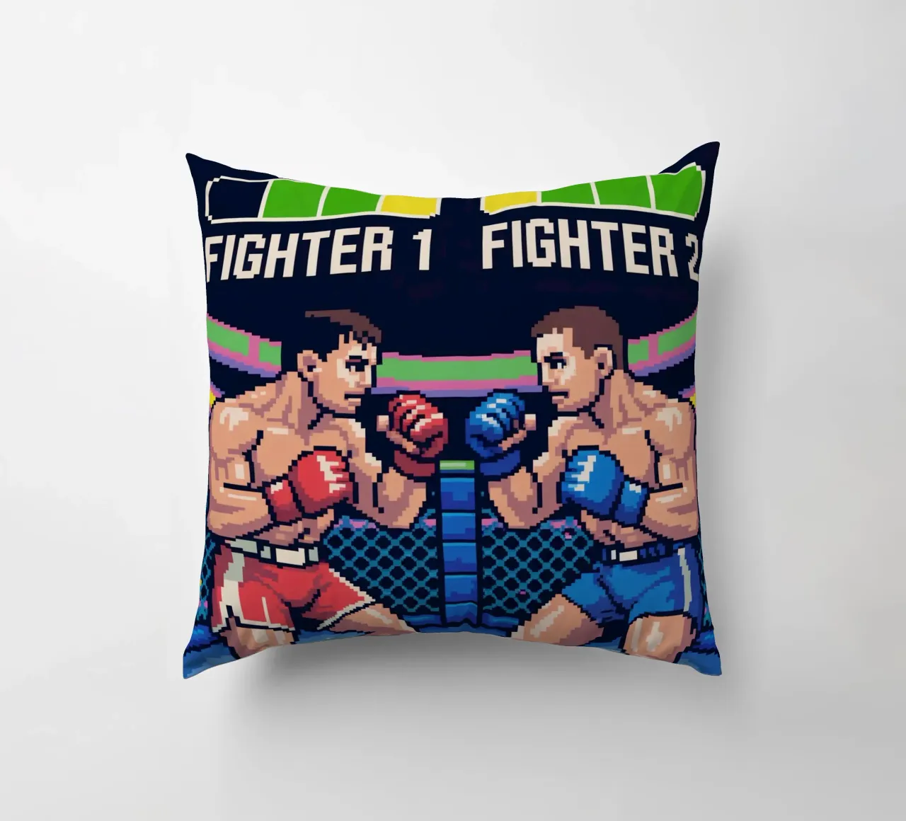 Combattimento MMA retrò - Gioco arcade in stile Pixel Art cuscino da GameDay Studio