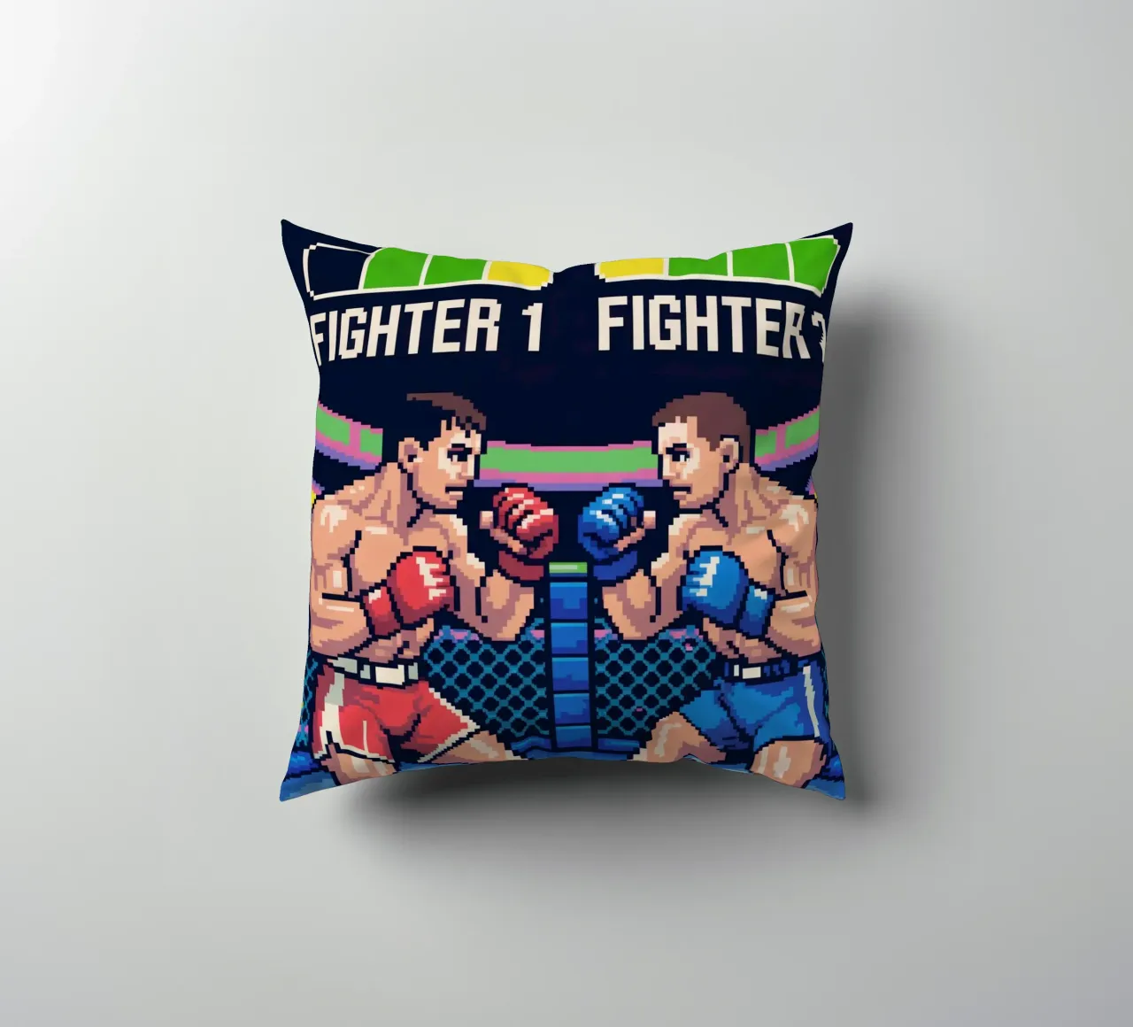 Combattimento MMA retrò - Gioco arcade in stile Pixel Art cuscino da GameDay Studio