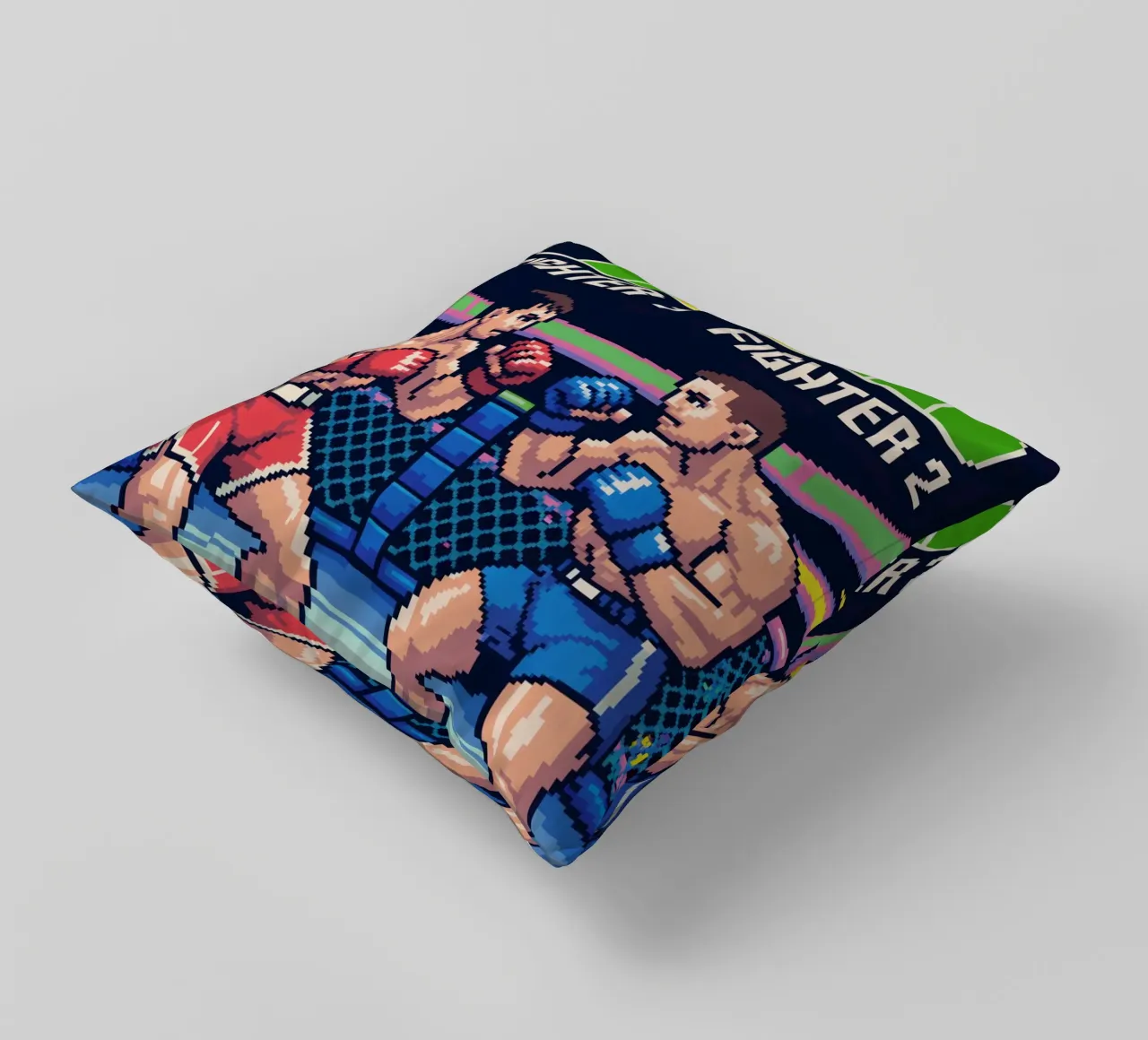 Combattimento MMA retrò - Gioco arcade in stile Pixel Art cuscino da GameDay Studio