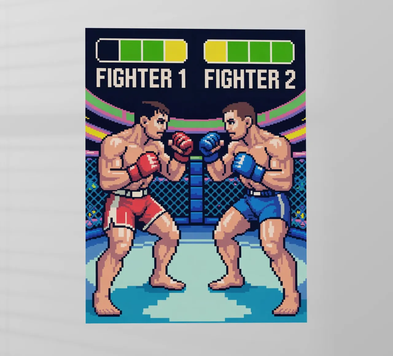 Combattimento MMA retrò - Gioco arcade in stile Pixel Art pellicola backlit da GameDay Studio
