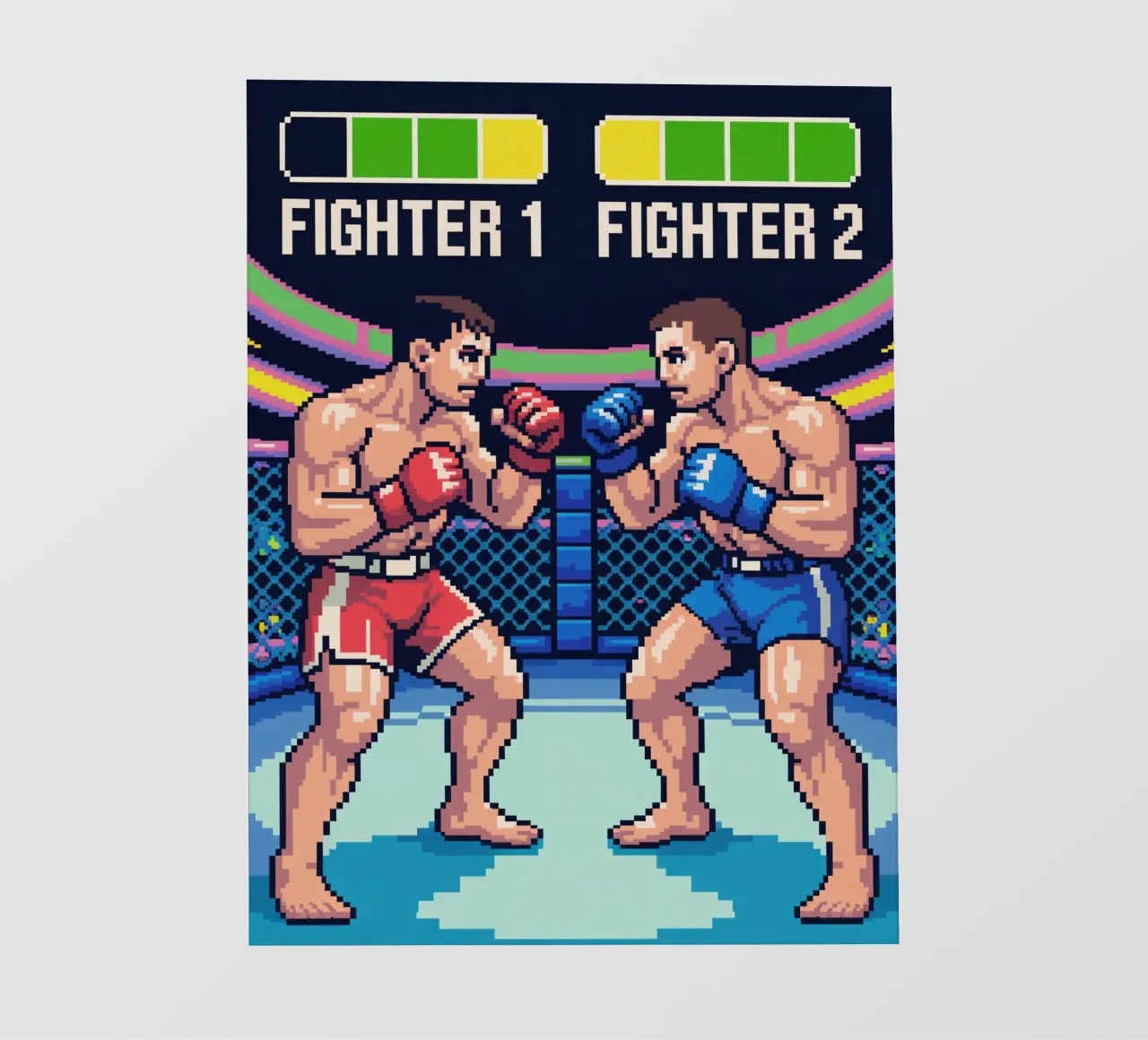 Combattimento MMA retrò - Gioco arcade in stile Pixel Art pellicola backlit da GameDay Studio