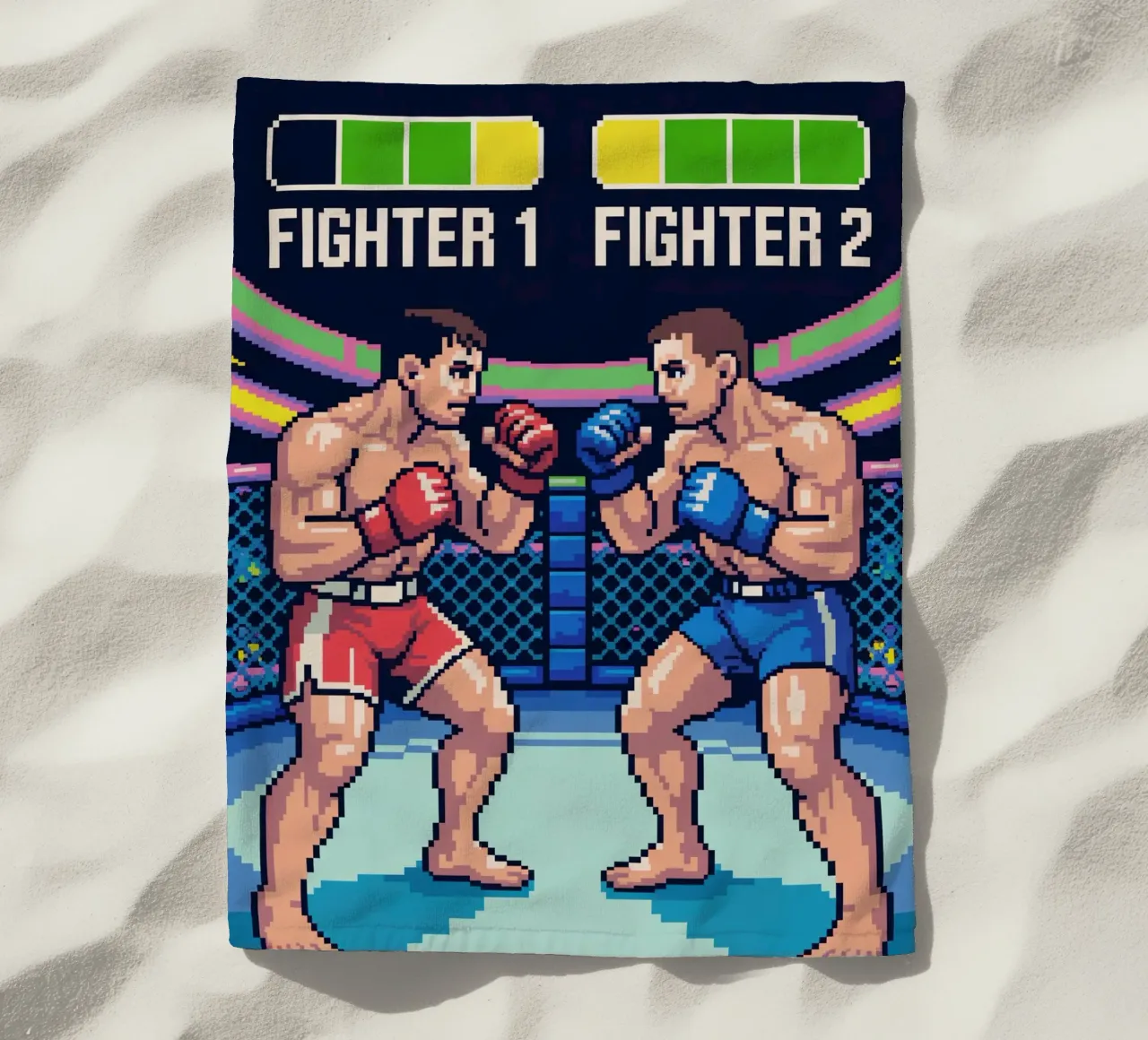 Combattimento MMA retrò - Gioco arcade in stile Pixel Art telo mare da GameDay Studio