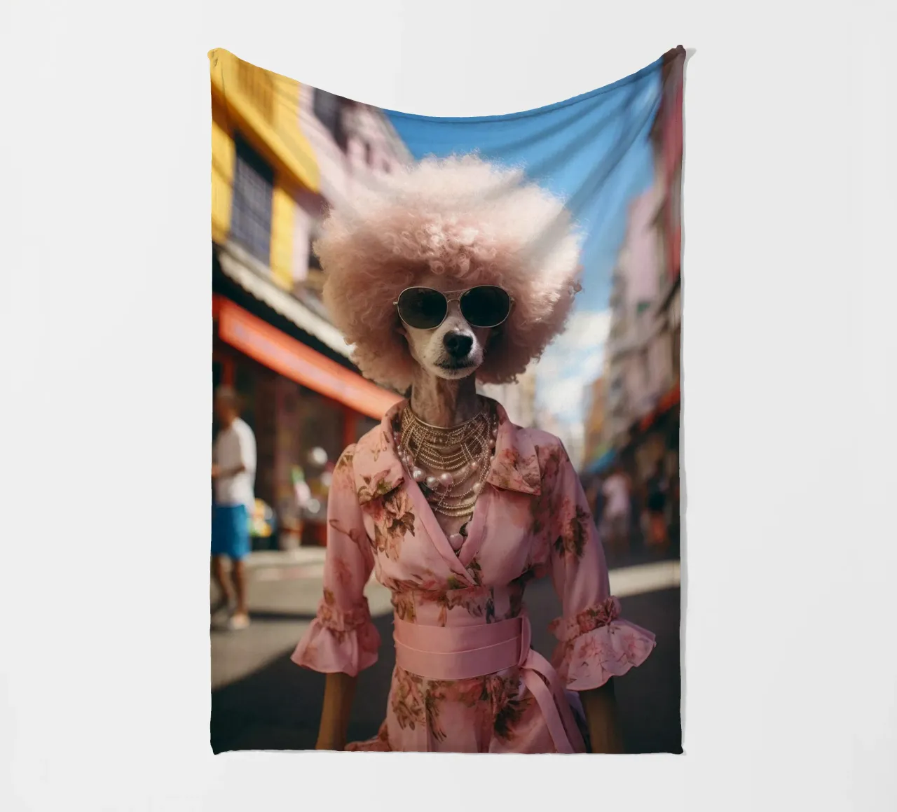 Léonie coperta in pile da Affiches Chien Originales – Dogland